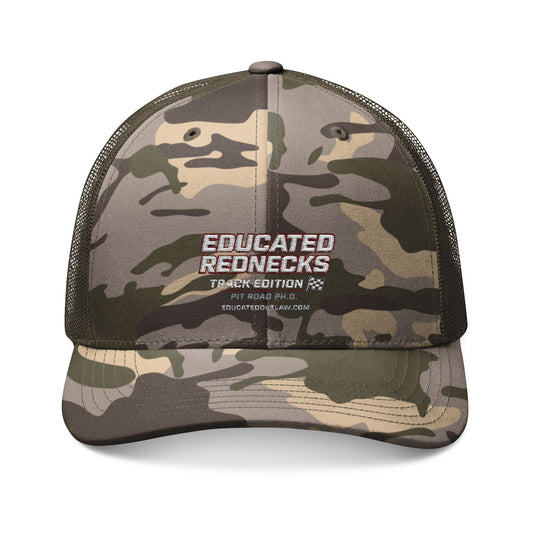 Educated Rednecks – Track Edition Camouflage Trucker Hat