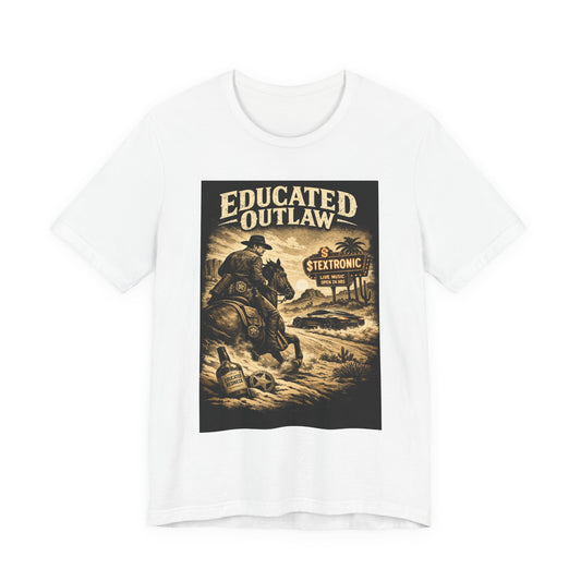 Educated Outlaw™ — Texas Myth Edition - Unisex Jersey Short Sleeve Tee