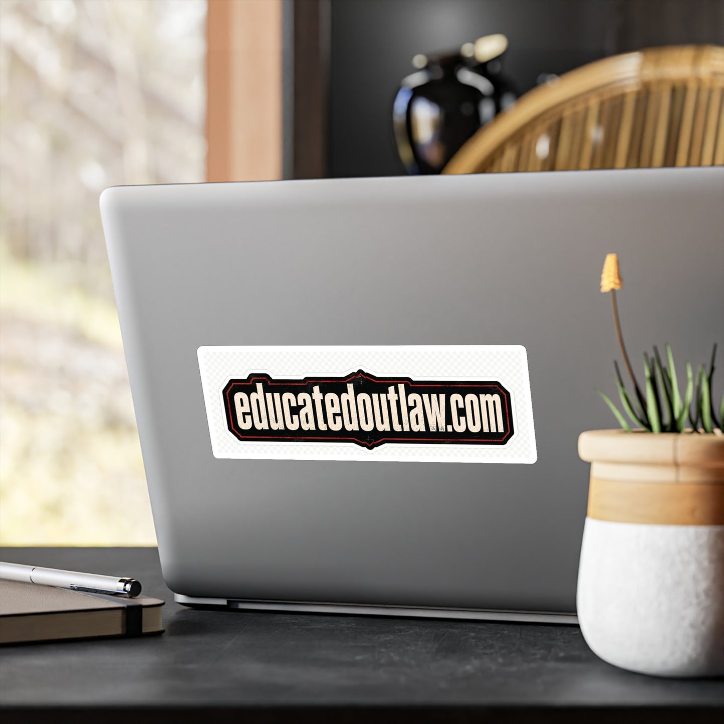 Educated Outlaw Vinyl Decal — Road Signal Edition