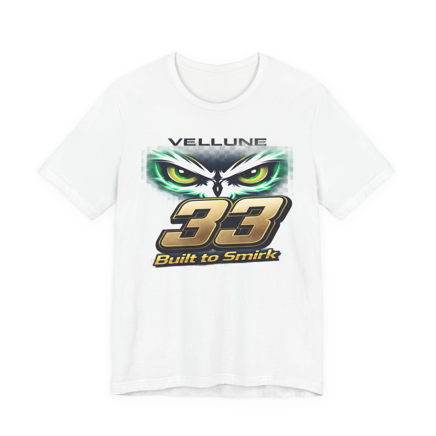Vellune #33 “Built to Smirk” Tee – White Edition