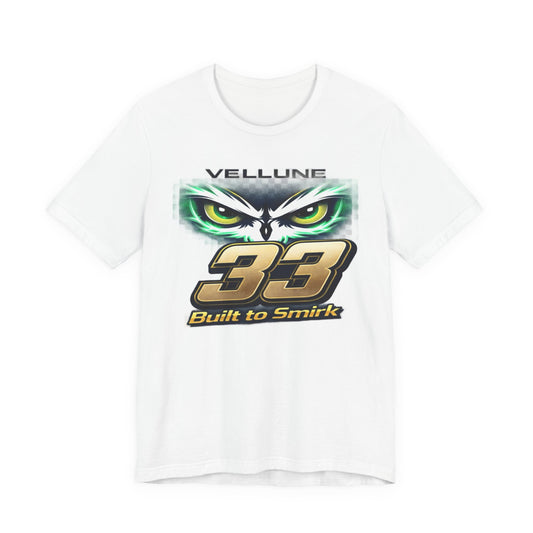 Vellune #33 “Built to Smirk” Tee – White Edition