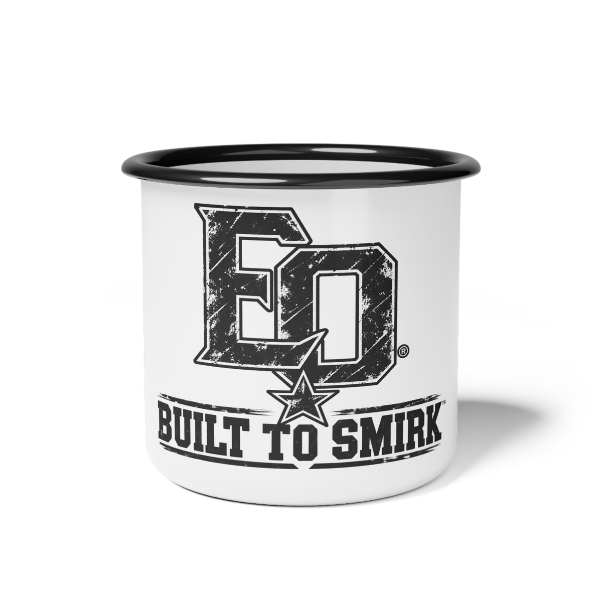 EO Built to Smirk™ Enamel Camping Mug