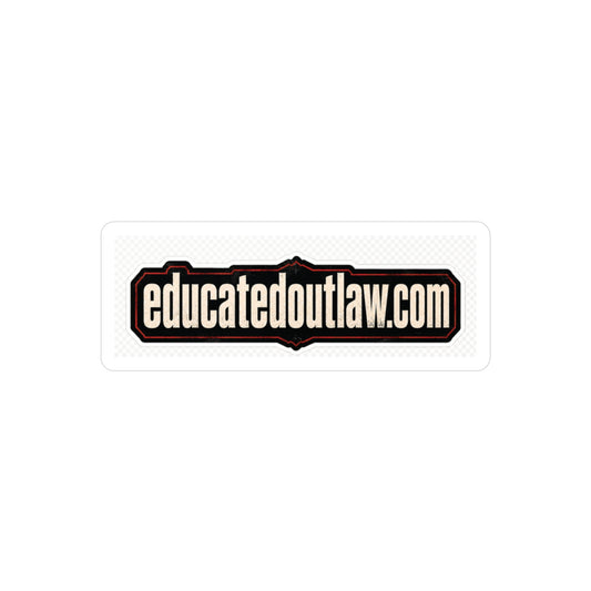 Educated Outlaw Vinyl Decal — Road Signal Edition