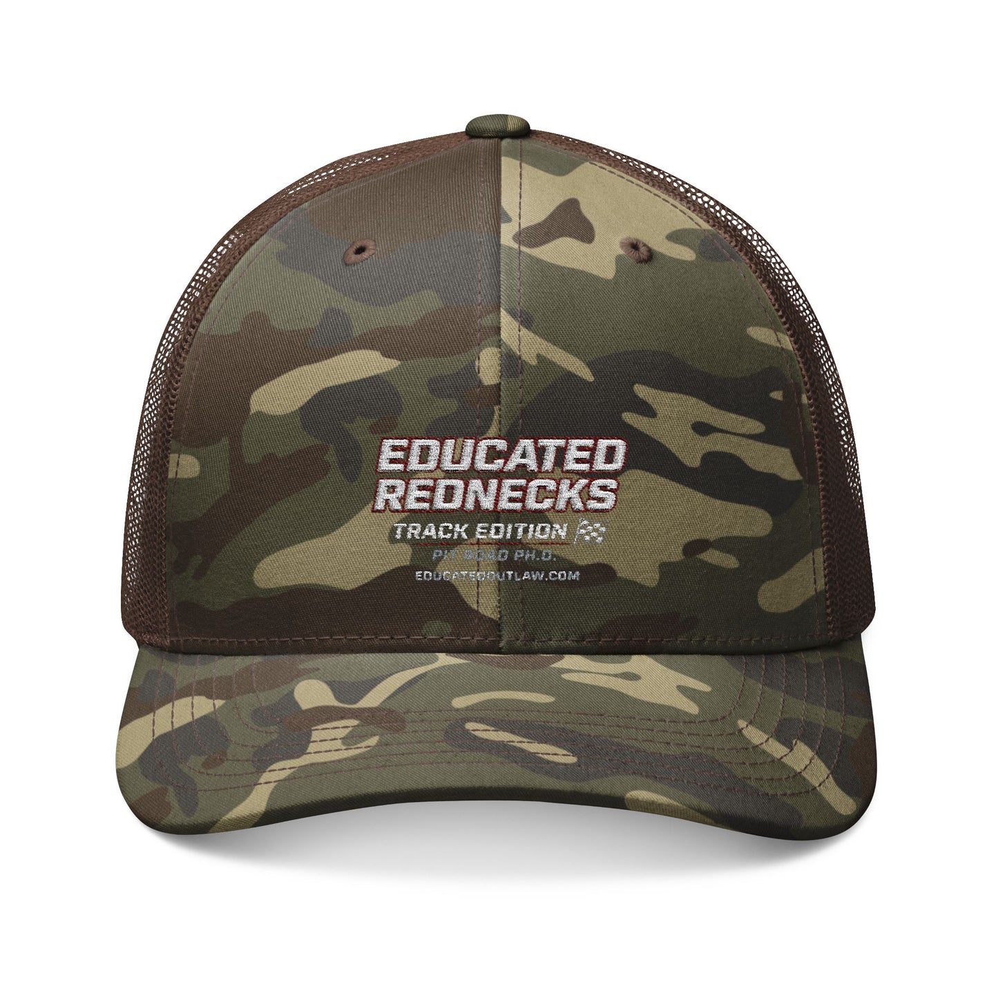 Educated Rednecks – Track Edition Camouflage Trucker Hat
