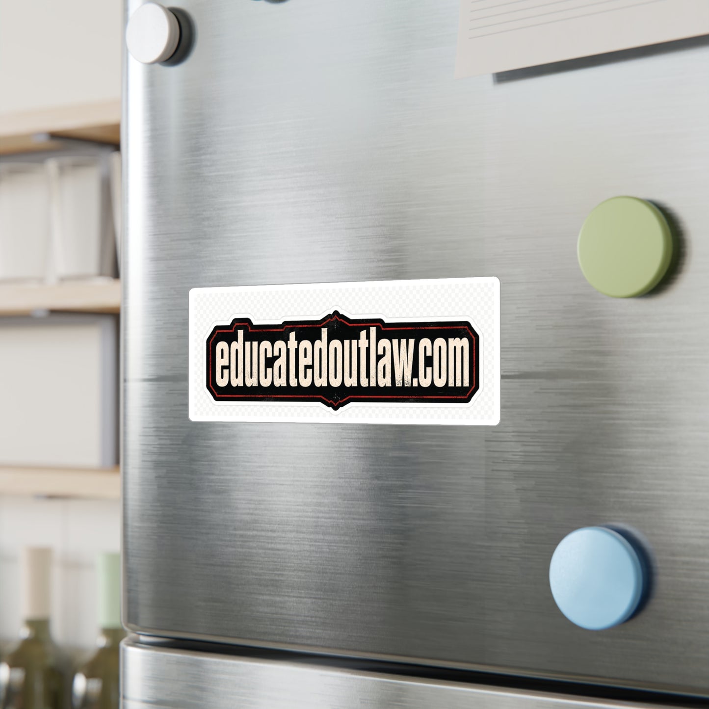Educated Outlaw Vinyl Decal — Road Signal Edition