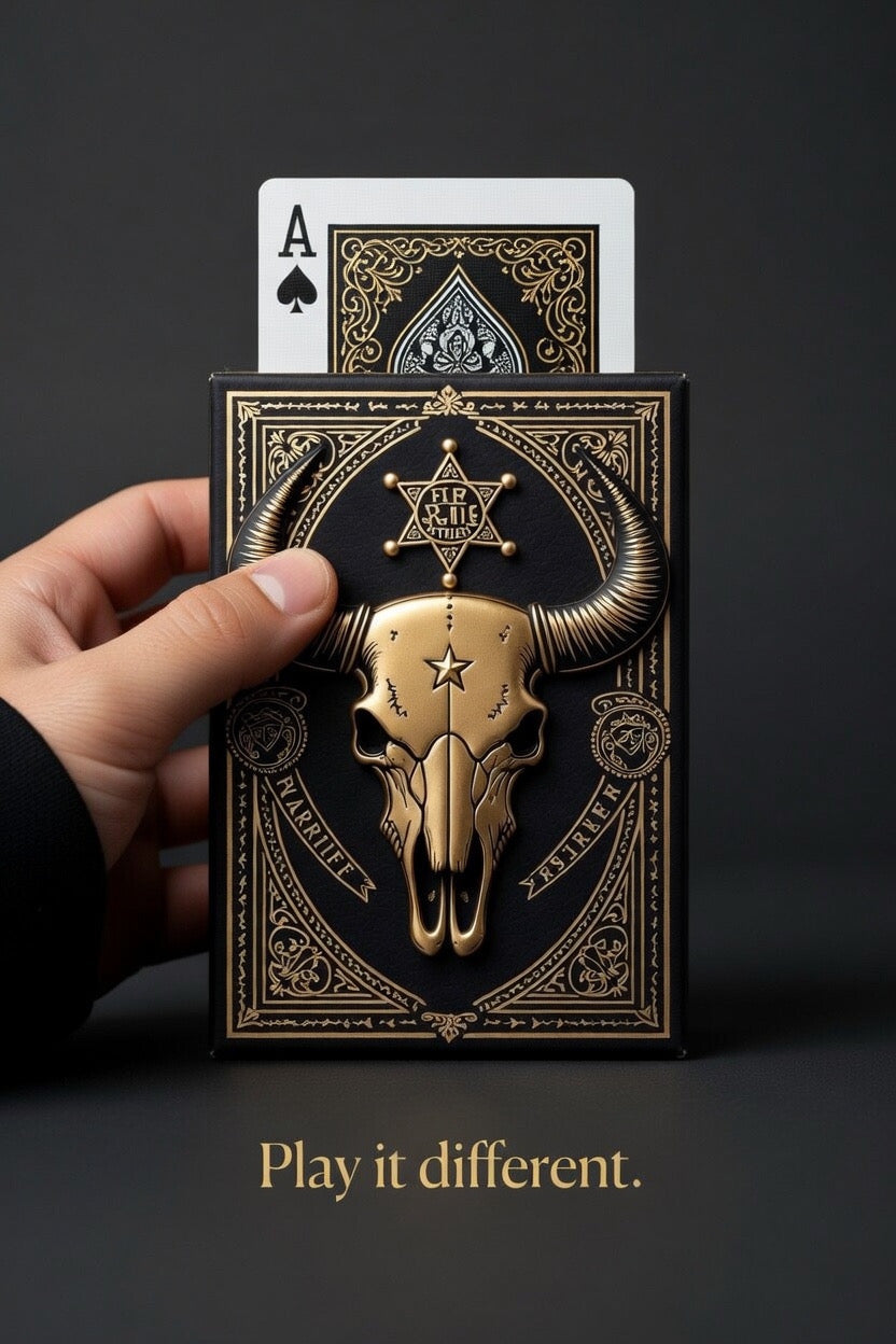 Educated Outlaw Premium Poker Deck (Black & Gold Edition)