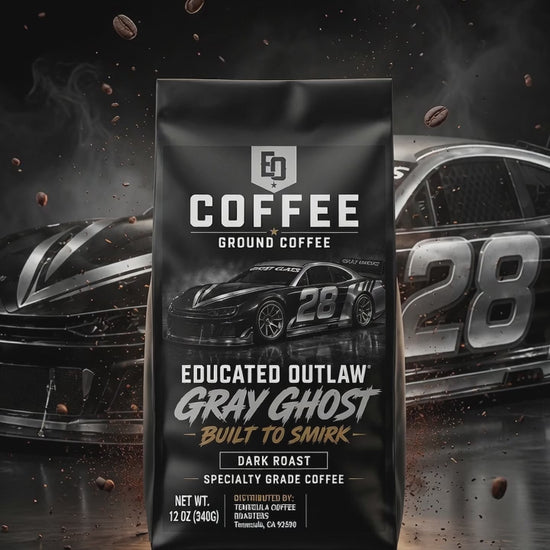 Educated Outlaw Gray Ghost Dark Roast Coffee