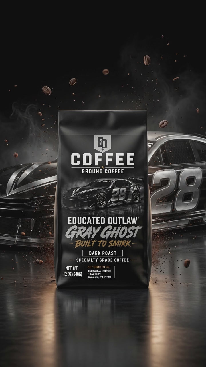 Educated Outlaw Gray Ghost Dark Roast Coffee