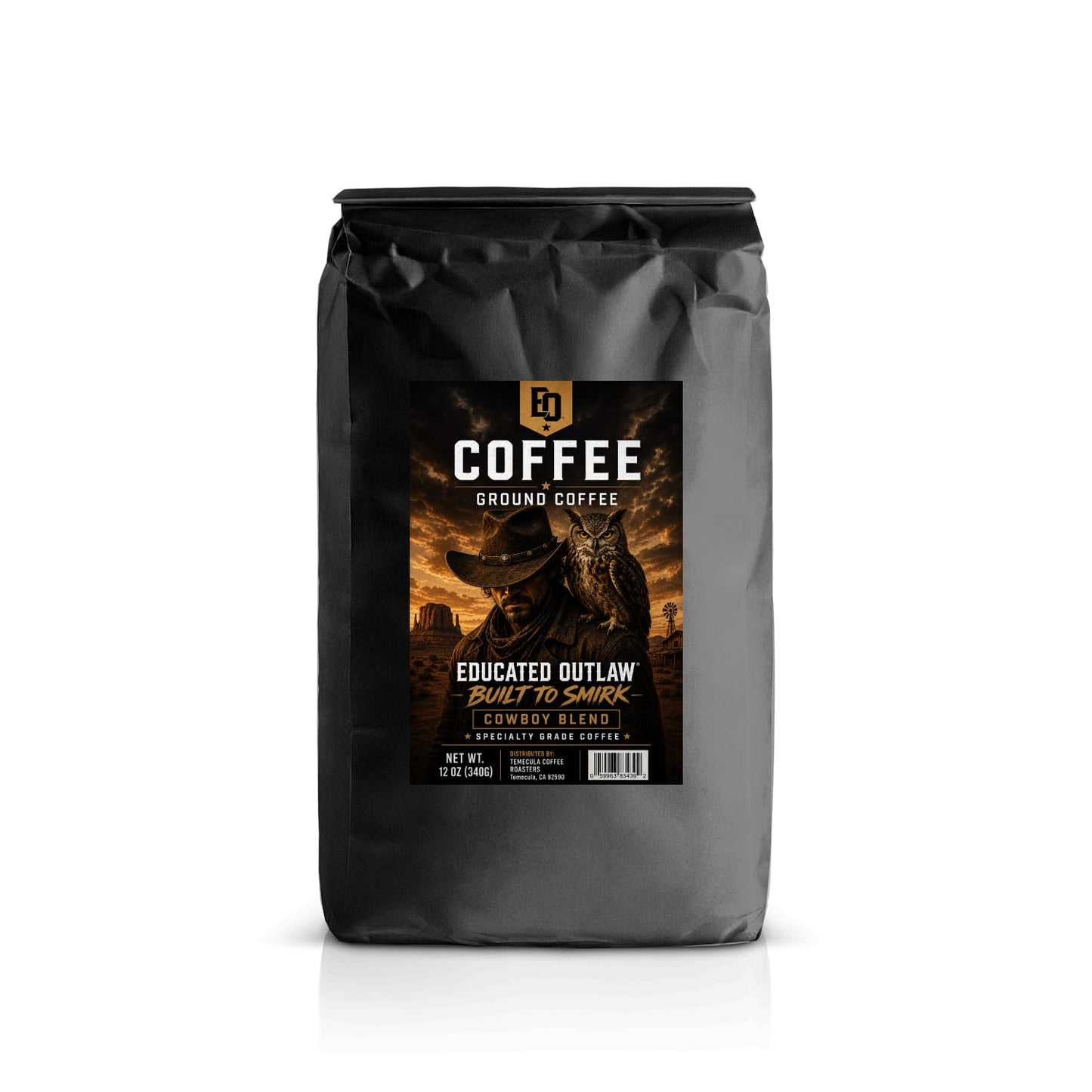 Built to Smirk™ Cowboy Blend Educated Outlaw Coffee